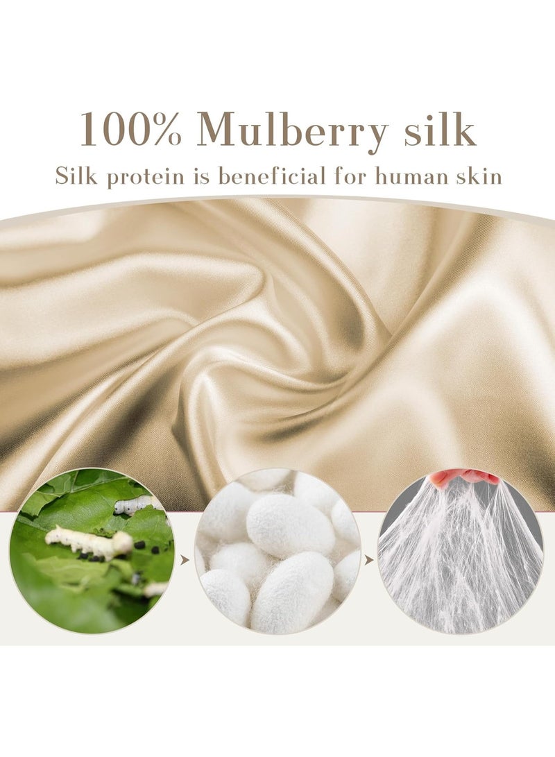 قناع نوم من حرير التوت للنساء والرجال مع رباط قابل للتعديل، لقيلولة النوم على الجنب، قناع نوم معتم للسفر والراحة والمكتب - Image 3