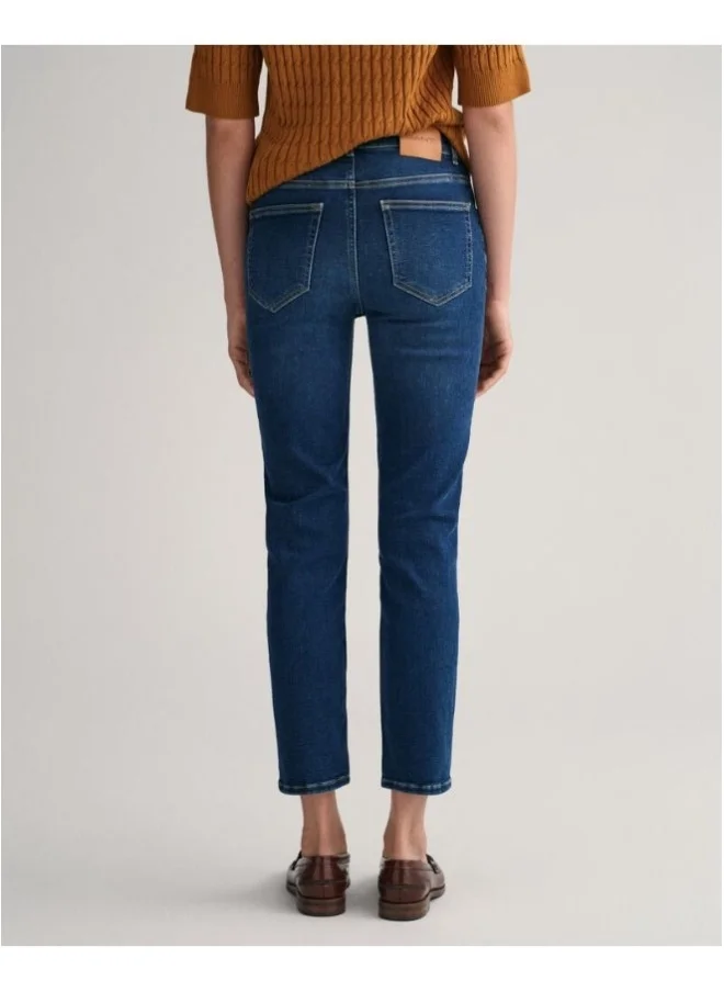 غانت Gant Slim Fit Cropped Jeans
