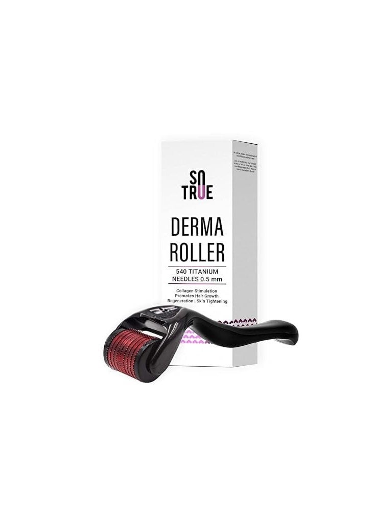 So True Sotrue Derma Roller For Hair Growth 0.5 mm with 540 Titanium Needles | Repairs Damaged Hair, Activates Hair Follicles | For Hair Fall & Hair Thickening | Easy to Use (set of 2) - Image 2