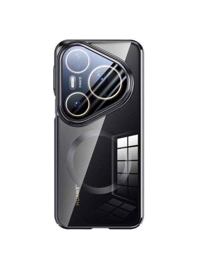 عام غطاء مغناطيسي لهواوي بورا 80 الترا 5G 【يدعم الشحن اللاسلكي】 - حامل كاميرا معدني مع فيلم حماية شامل للعدسات، غطاء شفاف مطلي مقاوم للصدمات - Image 3