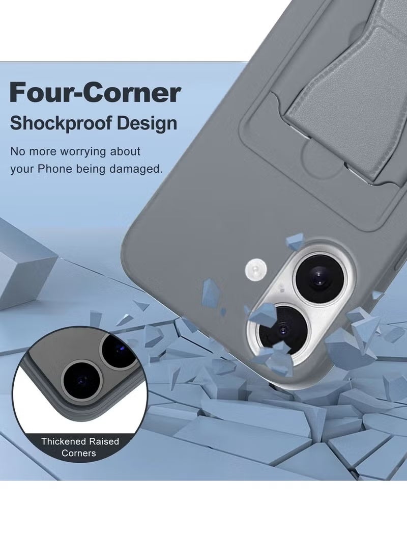 TIGER Apple iPhone 17 5G 2025 Silicone TPU Case with Card Holder and Hand Grip – Slim, Durable Protective Cover in Dark Grey Featuring Secure Card Storage, Enhanced Grip for Comfortable Handling, and Scratch Resistance for Everyday Use (Model MCHPSN) - Image 3