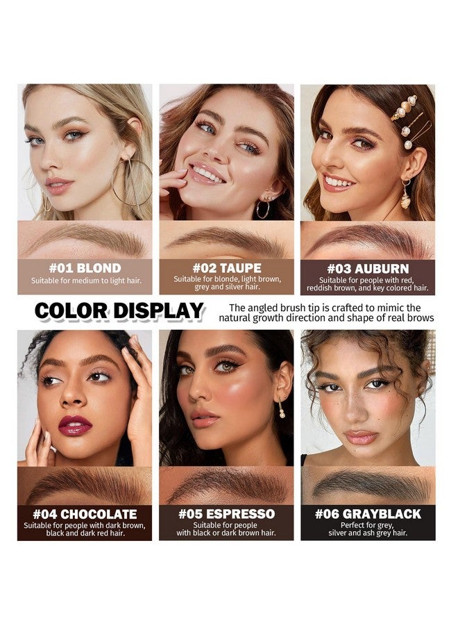 Peehss Revorie Brow-Fection Angled Brush & Dip Liquid Eyebrow Gel, Brow Lamination Tint & Powder Pen, Eyebrow Hair Stroke Brush, Wild Eyebrow Pencil Waterproof Long Lasting Quick Drying (#02 Taupe) - Image 2