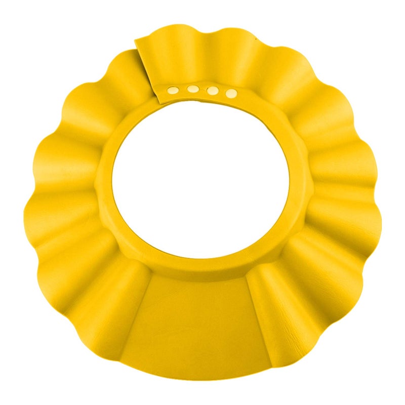 Gimilife (Yellow) - Baby Shower Cap, Baby Bath Visor Baby Shower Head Protector Hat Shampoo Bath Shower Wash Hair Shield Cap Bathing Shampoo Shower Protection Hat for Baby Bathroom Safety (Yellow) - Image 1
