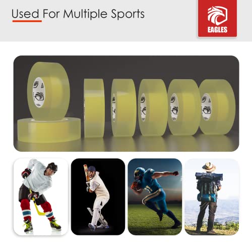 EAGLES Bulk Hockey Tape 1 or 6 Pack Black, White or Clear Multipurpose Tape Roll - Strong Adhesive - Durable Cloth or PVC Tape - Hokey Sports Gifts, Accessories, Equipment, Gear - Image 3