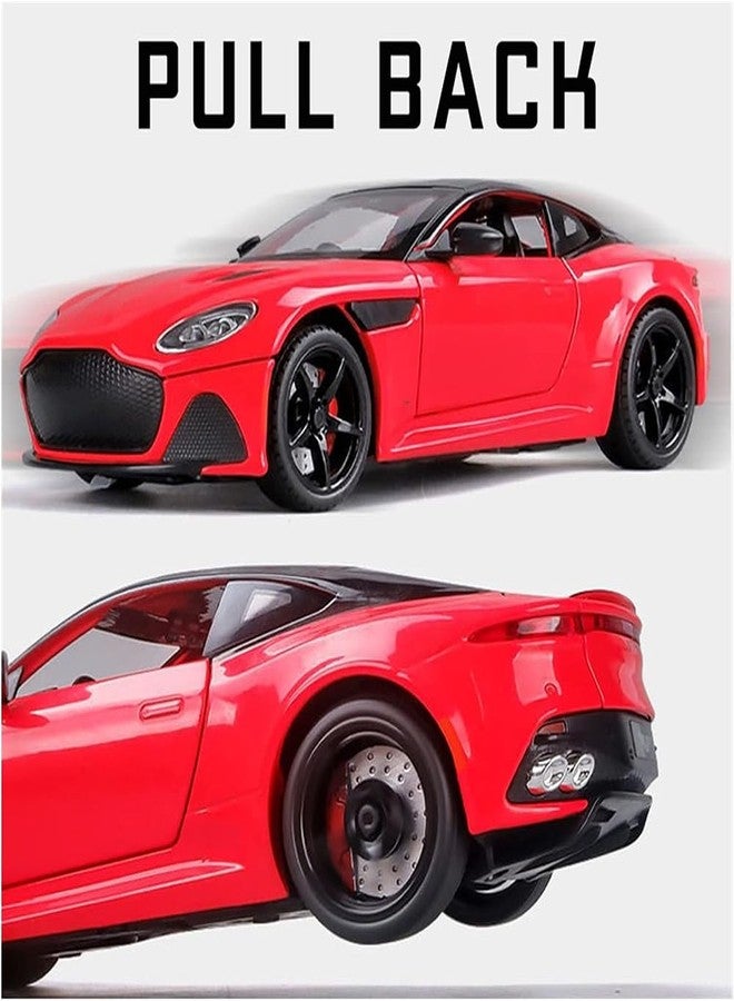 DARVICE 1:24 Scale Model Aston Martin Toy Car Metal Diecast Sound Light Pullback Toy Car for Kids - Image 4