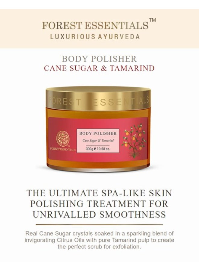Forest Essentials Body Polisher Cane Sugar & Tamarind | Natural Ayurvedic Body Scrub for Skin Brightening | Exfoliates & Deeply Nourishes | Removes Tan | Lightly Scents - Image 3