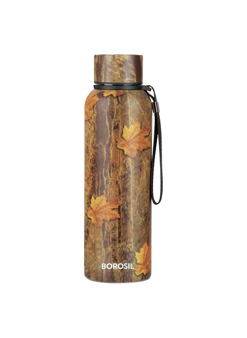 BOROSIL Borosil Hydra Trek Mapple 700 ml Stainless Steel Water Bottle | Double Wall Vacuum Insulated Flask, Green | 20 Hours Hot & 24 Hours Cold | Ideal for Personal & Corporate Gifting | 1 Year Warranty  - Image 1