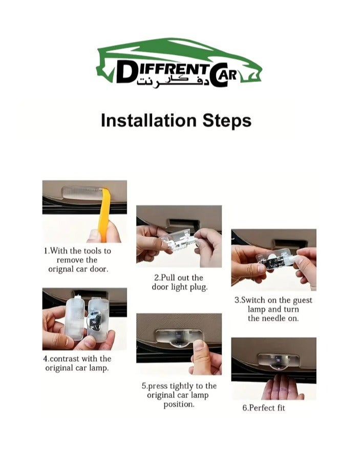 تويوتا أكسيسوريز بروجكتر أضاءة ابواب كامري - Image 5