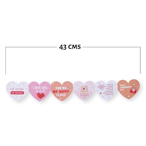 Oye Happy – Carousel of Hearts Bunter Card | Romantic Chain Heart Greeting Card | Cute Love Surprise Card for Girlfriend, Boyfriend, Husband & Wife | Proposal & Anniversary - Image 3