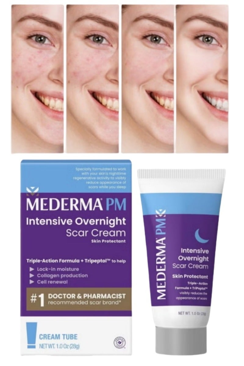 Mederma PM Intensive Overnight Scar Cream - Advanced Night Treatment (28g) - Image 1