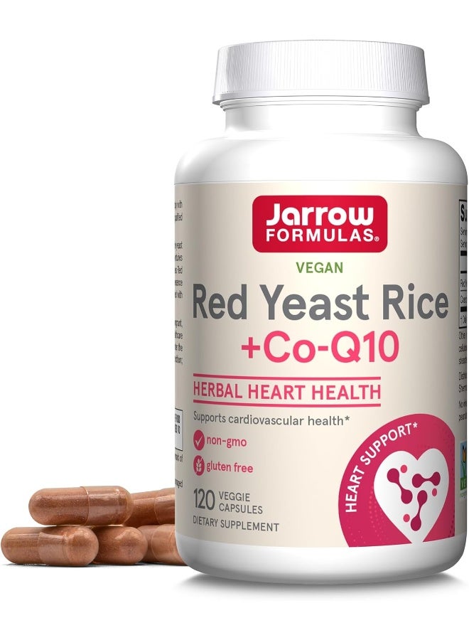 Jarrow Formulas Complementary Red Yeast Rice (600 mg)+ Co-Q10 Formula (50 mg), 120 Count - Image 1