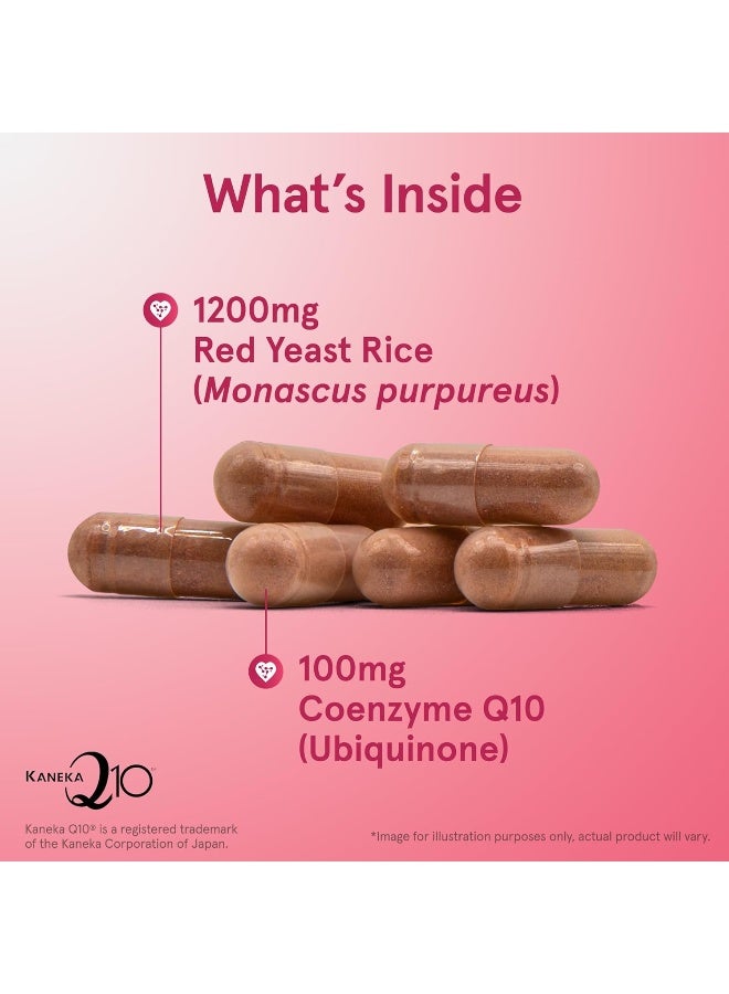 Jarrow Formulas Complementary Red Yeast Rice (600 mg)+ Co-Q10 Formula (50 mg), 120 Count - Image 3