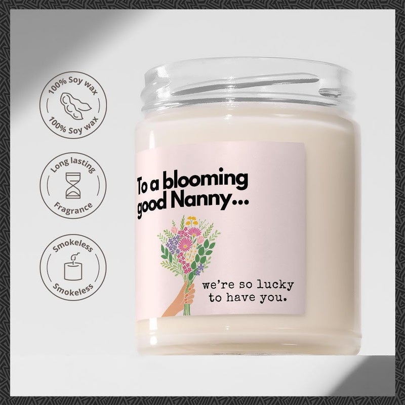 Makester Nanny Gift - Luxury Soy Wax Candle - Vanilla, Jasmine, Sugared Almond - Makester - Image 4