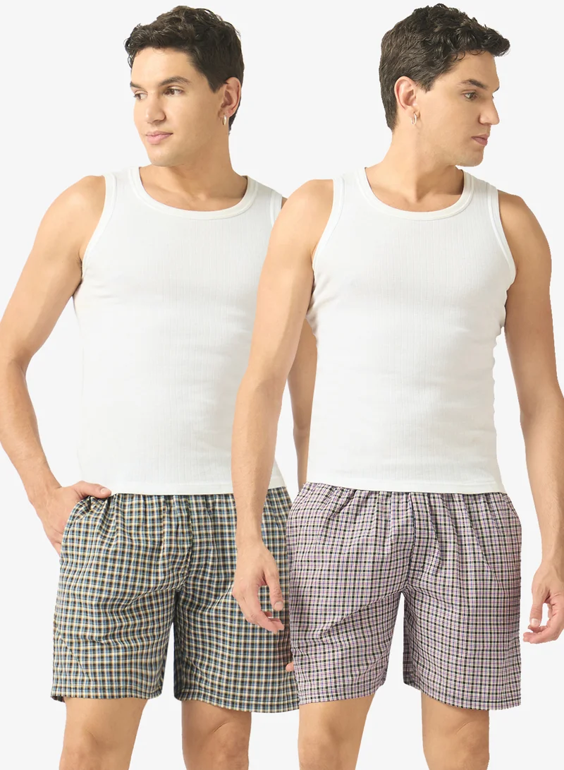 Seventy Five Basics Woven Boxer of 2 Pack