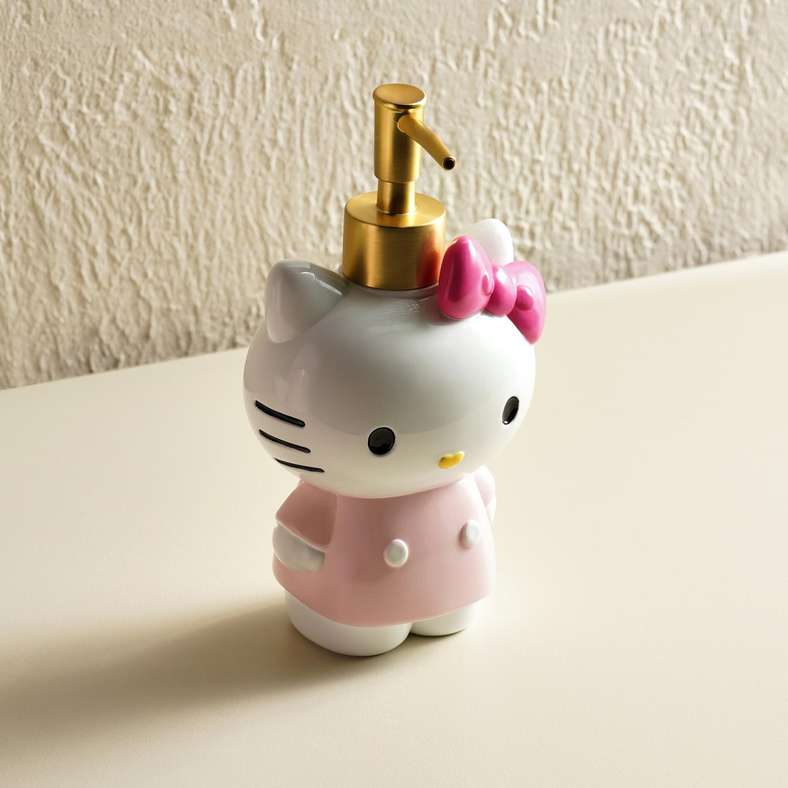 Pan Home Hello Kitty Soap Dispenser 13.5x9x2.5cm - Pink - 166TRC9901169 - Image 1