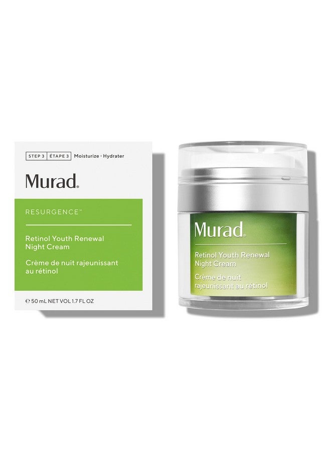 مراد كريم الليل مراد ريسيرجنس ريتينول لتجديد الشباب - مرطب ريتينول مضاد للشيخوخة للتجاعيد والخطوط الدقيقة - علاج مرطب ومقوي ومنعم للبشرة، 1.7 أونصة سائلة - Image 1