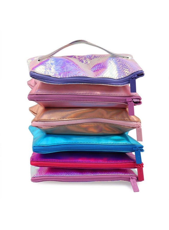 Hamster London Shimmy Pouch Set of 6 for Multipurpose Cosmetic Makeup Case/Travel Pouch - Image 1