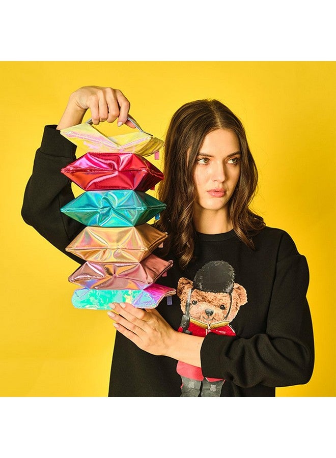 Hamster London Shimmy Pouch Set of 6 for Multipurpose Cosmetic Makeup Case/Travel Pouch - Image 2