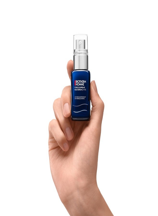 BIOTHERM سيروم بيوديرم فورس سوبريم الأزرق [LP-XR] للرجال، مع 35 عنصر غذائي لتجديد البشرة، برو-زيلين من أجل الثبات، برو-ريتينول فائق التقشير وكسور الببتيدات للتعريف، 2 أونصة سائلة. - Image 3