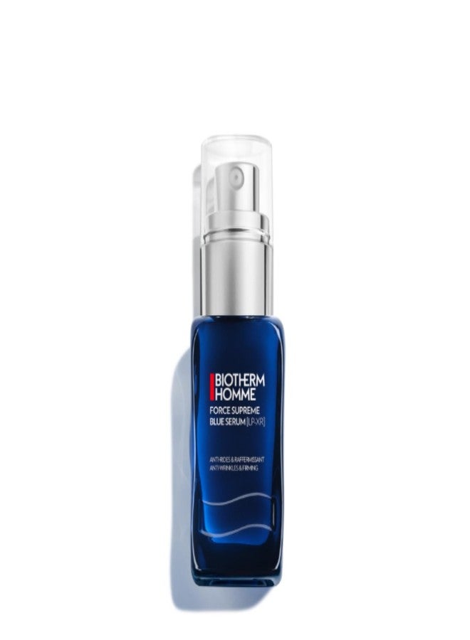 BIOTHERM سيروم بيوديرم فورس سوبريم الأزرق [LP-XR] للرجال، مع 35 عنصر غذائي لتجديد البشرة، برو-زيلين من أجل الثبات، برو-ريتينول فائق التقشير وكسور الببتيدات للتعريف، 2 أونصة سائلة. - Image 1