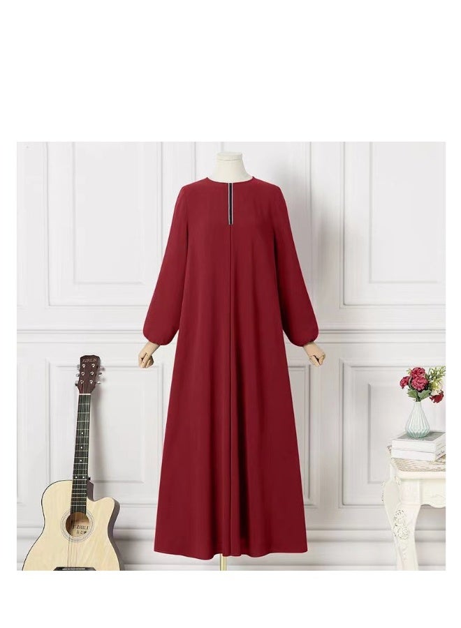 Beauenty Abayas for Women Muslim Fashion Turkish Tiered Belted Long Sleeve Abaya Maxi Dress Kaftans Prayer Eid Outfits  - Image 1