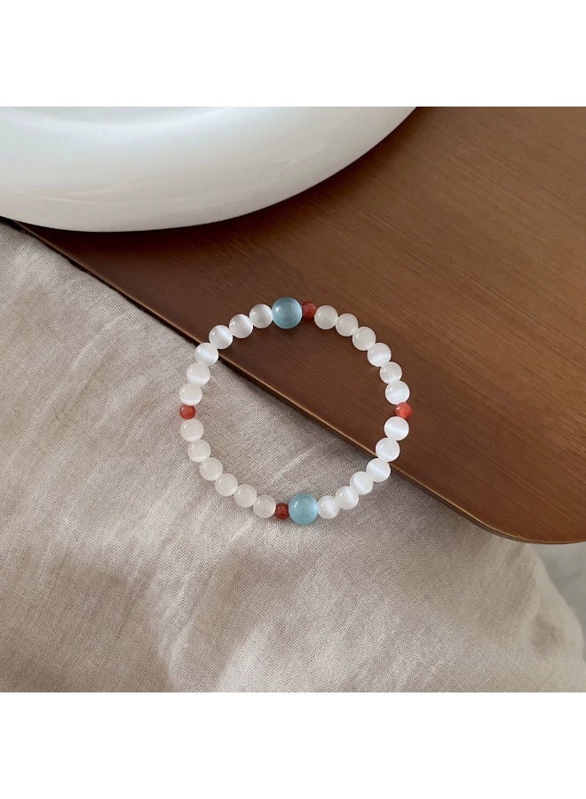 Goolsky Vintage Niche Beaded Bracelet for Girls – Minimalist Trendy Wristband, Versatile Friendship Jewelry, Beaded Design Adjustable Size Hypoallergenic, Daily Wear Gift for Friends - Image 4