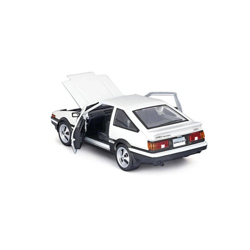 Maisto Special Edition Toyota Sprinter Trueno AE86 Die-cast Car (1:24, White/Black) - Image 3