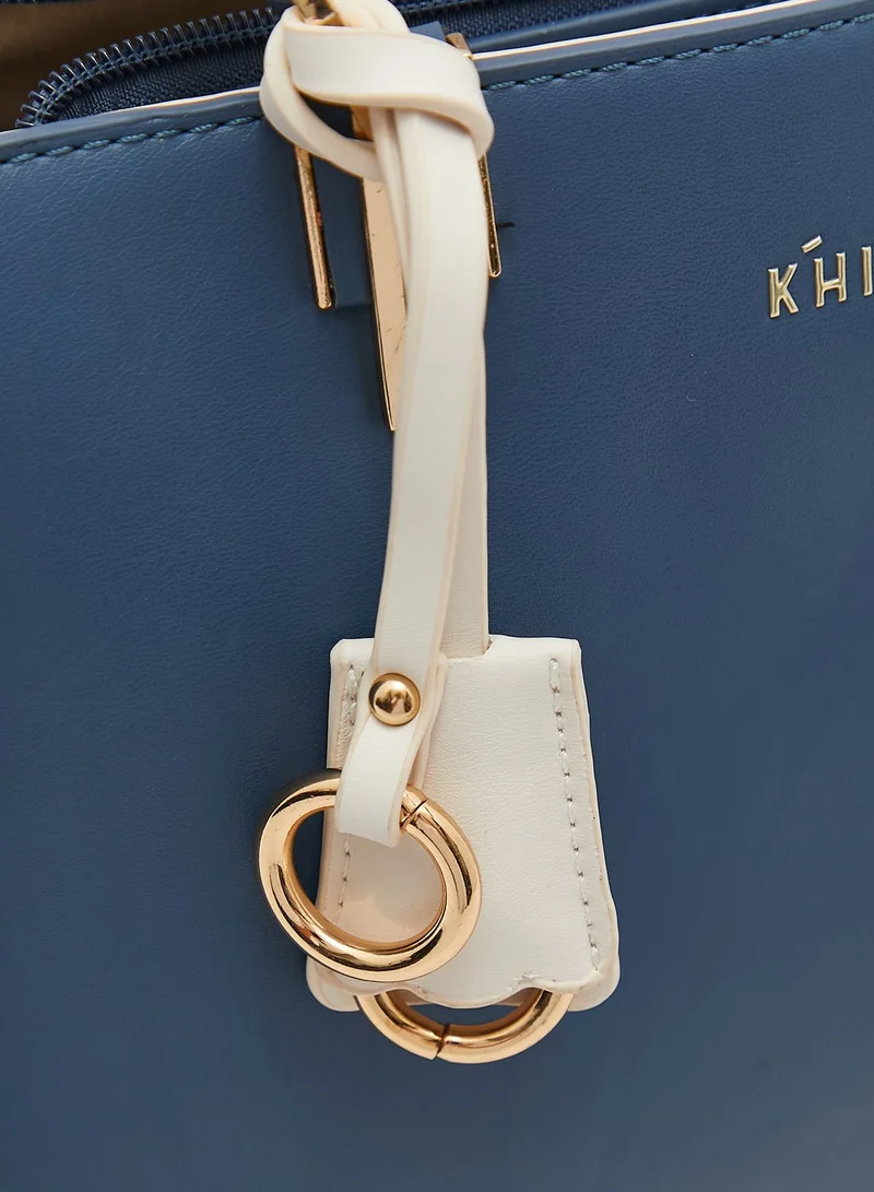 Khizana Tote Handbag With Contrast Detail