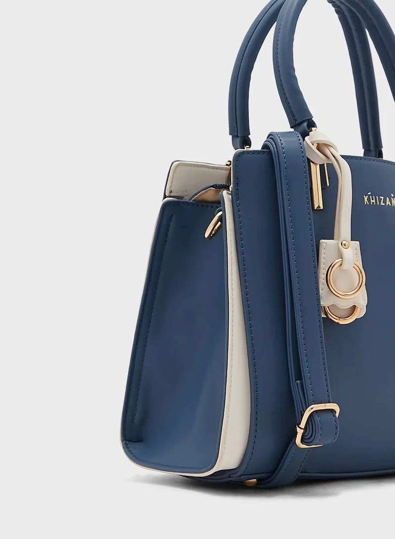 Khizana Tote Handbag With Contrast Detail