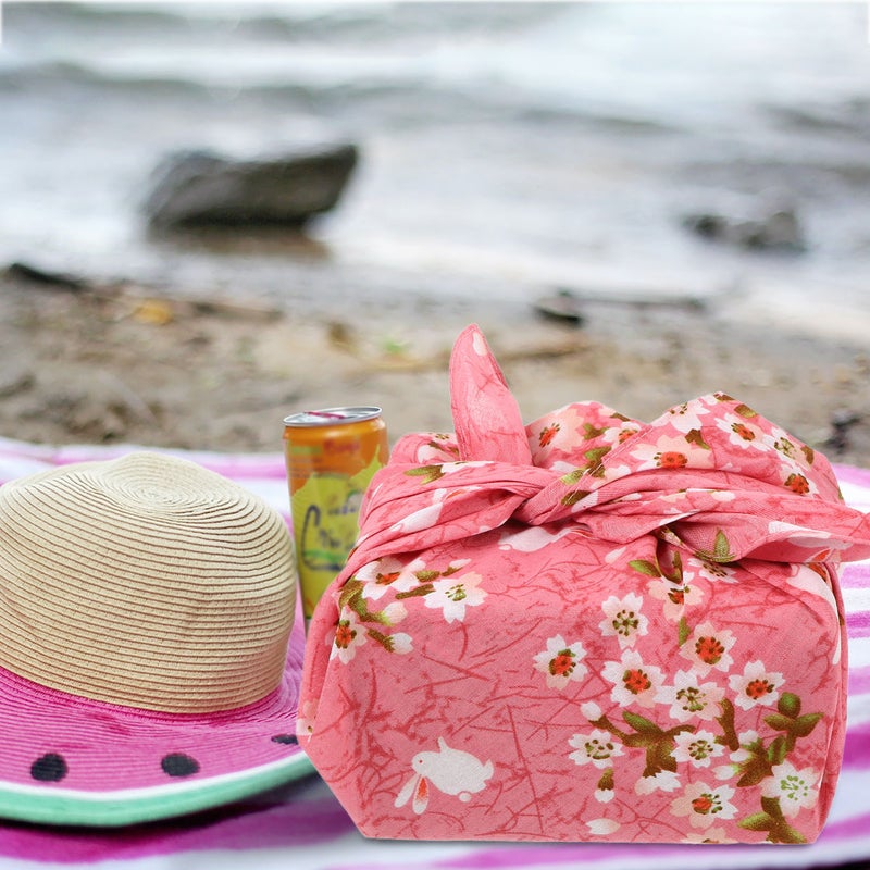 2 pcs Japanese Handkerchief Bento Wrapping Cloth Tablecloth Placemat - Image 4