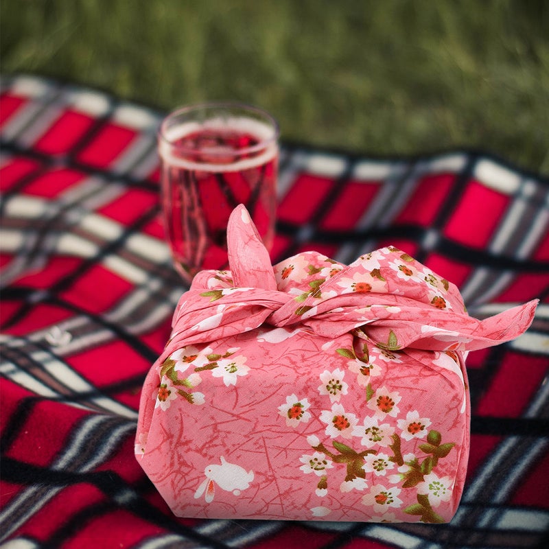 2 pcs Japanese Handkerchief Bento Wrapping Cloth Tablecloth Placemat - Image 3
