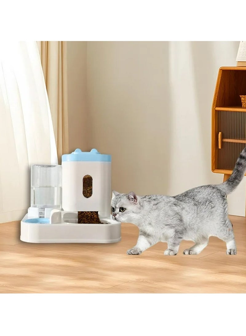 2 in 1 Automatic Pet Feeder ,Cat Feeding Bowl and Water Dispenser, Drinking Bowl - Image 4