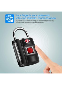 Mypin Fingerprint Lock Tsa Approved Smart Digital Locker Lock For Gym Luggage Travel House Door Suitcase Backpack School Bike Office Keyless  - Image 2