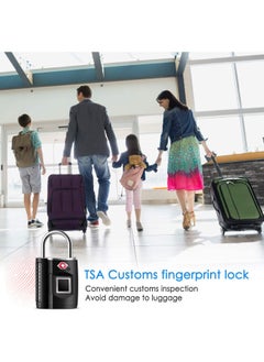Mypin Fingerprint Lock Tsa Approved Smart Digital Locker Lock For Gym Luggage Travel House Door Suitcase Backpack School Bike Office Keyless  - Image 3