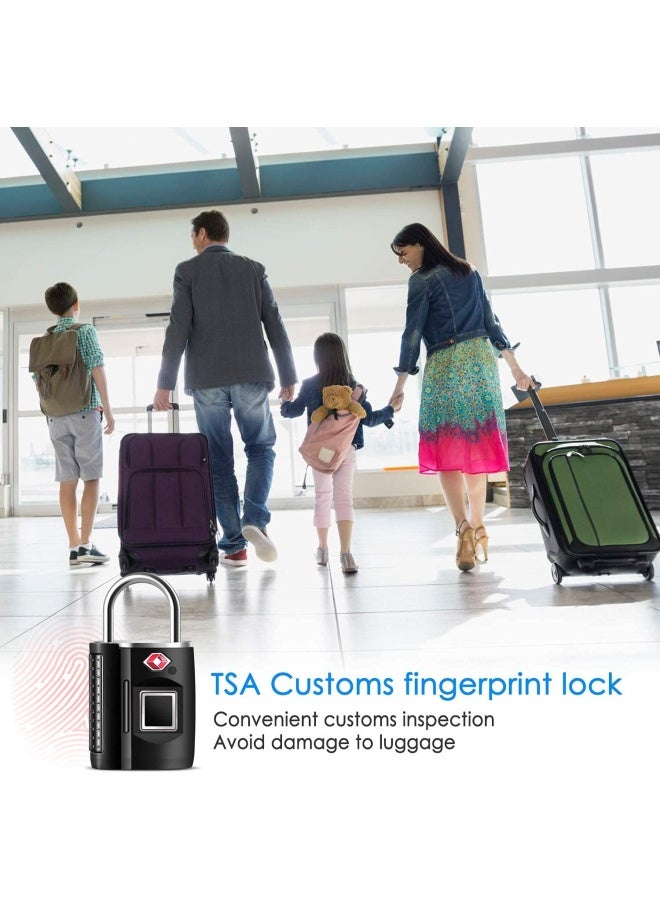 Mypin Fingerprint Lock Tsa Approved Smart Digital Locker Lock For Gym Luggage Travel House Door Suitcase Backpack School Bike Office Keyless  - Image 3