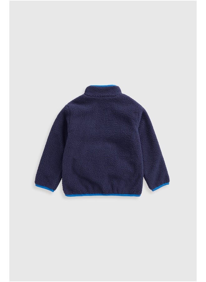 mothercare Navy Fleece Jacket  - Image 2