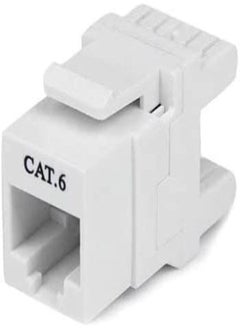DKURVE لوحة توصيل 1U مكونة من 24 منفذًا من Cat5 وCat5e وCat6 وCat6A وUTP و19 بتصميم مثبت على الرف مع مقبس Keystone 24 وأداة ضغط لأسفل  - Image 4