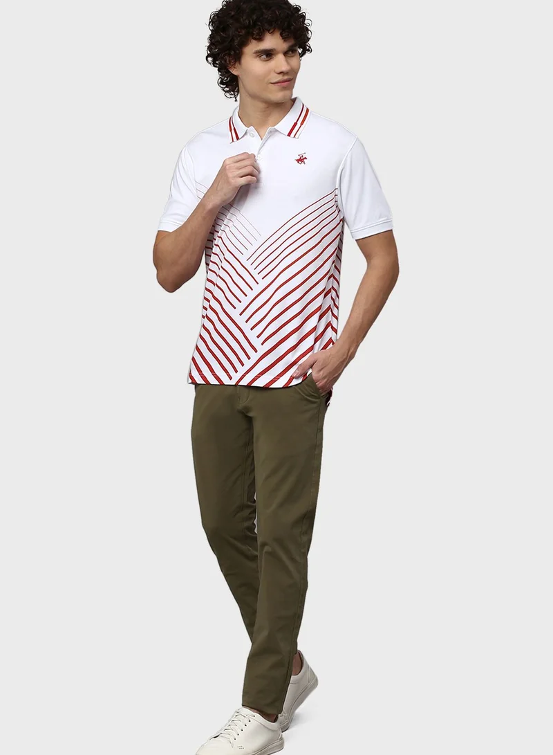bhpoloclub Striped Polo