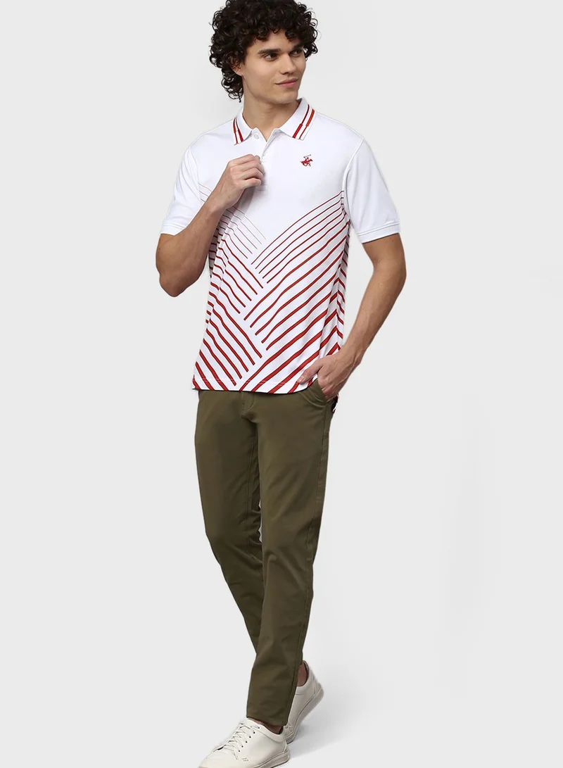 bhpoloclub Striped Polo