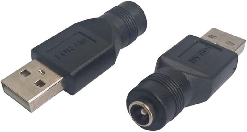 USB 2.0 A ذكر إلى 5.5x2.1 مم أنثى محول طاقة DC موصل - Image 5