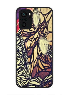 Stylizedd Rugged Black edge case for Xiaomi Poco M5s Slim fit Soft Case Flexible Rubber Edges Anti Drop TPU Gel Thin Cover - Wise Graffitti  - Image 1