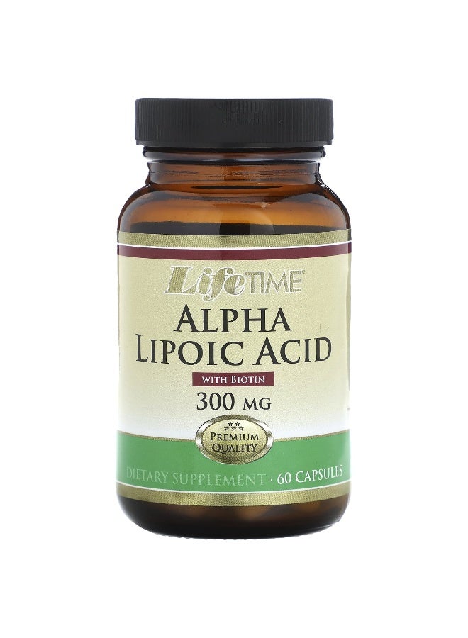 LifeTime Vitamins LifeTime Vitamins, Alpha Lipoic Acid, 300 mg, 60 Capsules - Image 1