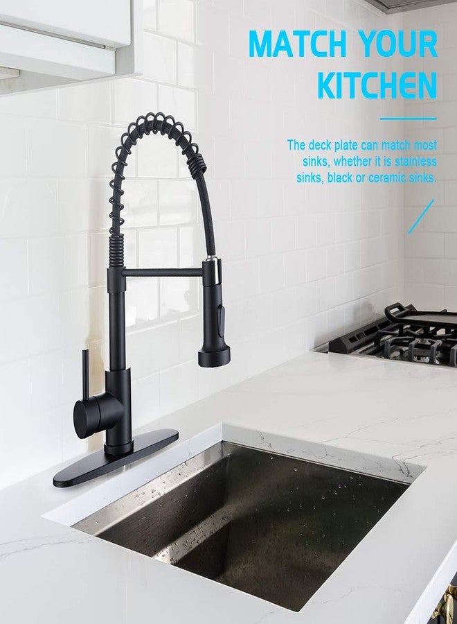 WEWE sink hole cover, escutcheon plate WEWE stainless steel deck plate for 1 or 3 hole bathroom or kitchen sink faucet Mixer tap 10" matte black - Image 3