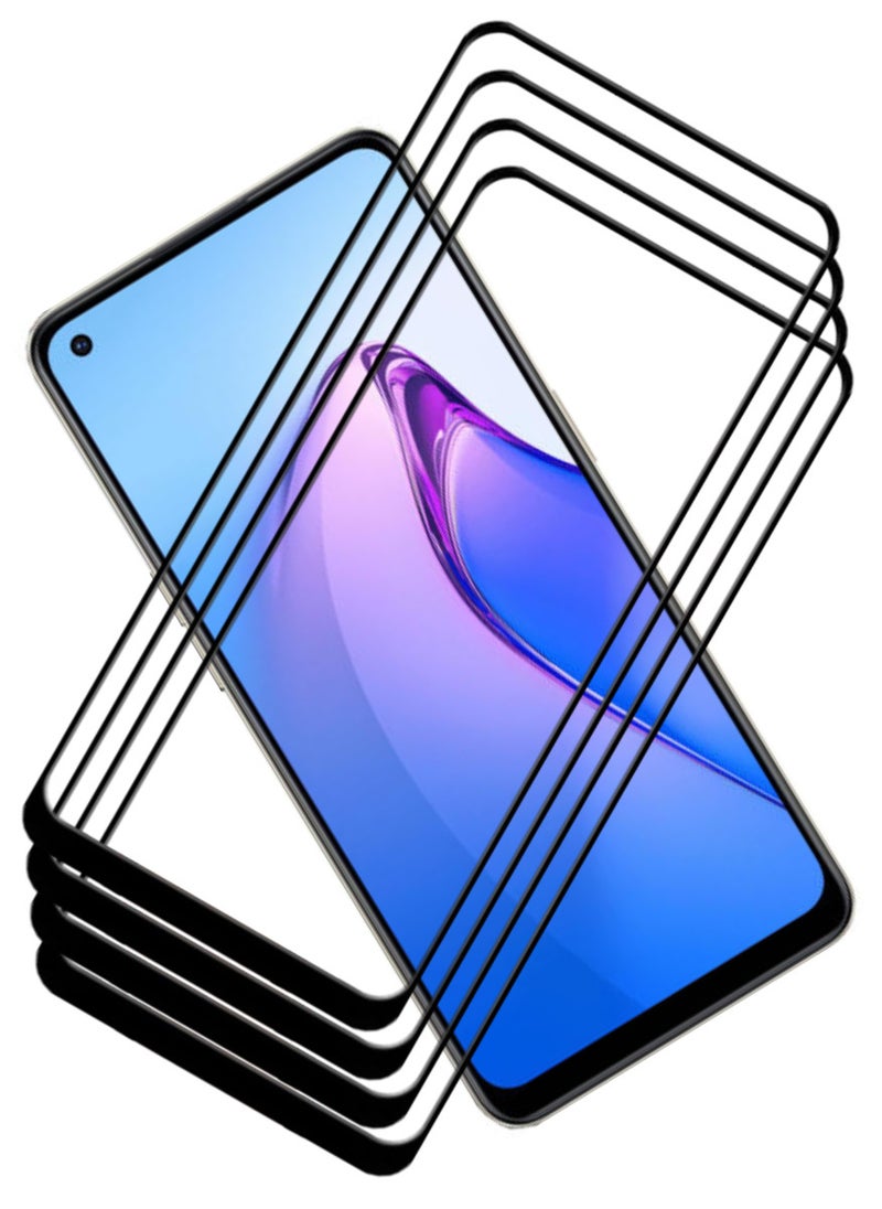 ACLIX 4 Pieces Antistatic ESD Dustproof Premium Quality High Definition Tempered Glass Screen Protector Designed For Oppo Reno8 4G - Image 1