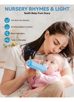 Nasal Aspirator for Baby, Electric Baby Nose Suction with 5 Adjustable Levels Suction, USB-C Rechargeable Mucus Cleaner with Lights and Music, Baby Nasal Aspirator for Toddler with 3 Silicone Tip - pzsku/Z26F83856386BE54AFC37Z/45/_/1737031247/0740de4f-9dcd-4d20-a49c-9107e85010c7