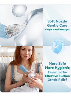 Nasal Aspirator for Baby, Electric Baby Nose Suction with 5 Adjustable Levels Suction, USB-C Rechargeable Mucus Cleaner with Lights and Music, Baby Nasal Aspirator for Toddler with 3 Silicone Tip - pzsku/Z26F83856386BE54AFC37Z/45/_/1737031250/9b64c020-0683-46c3-bee4-2db117a2ff63