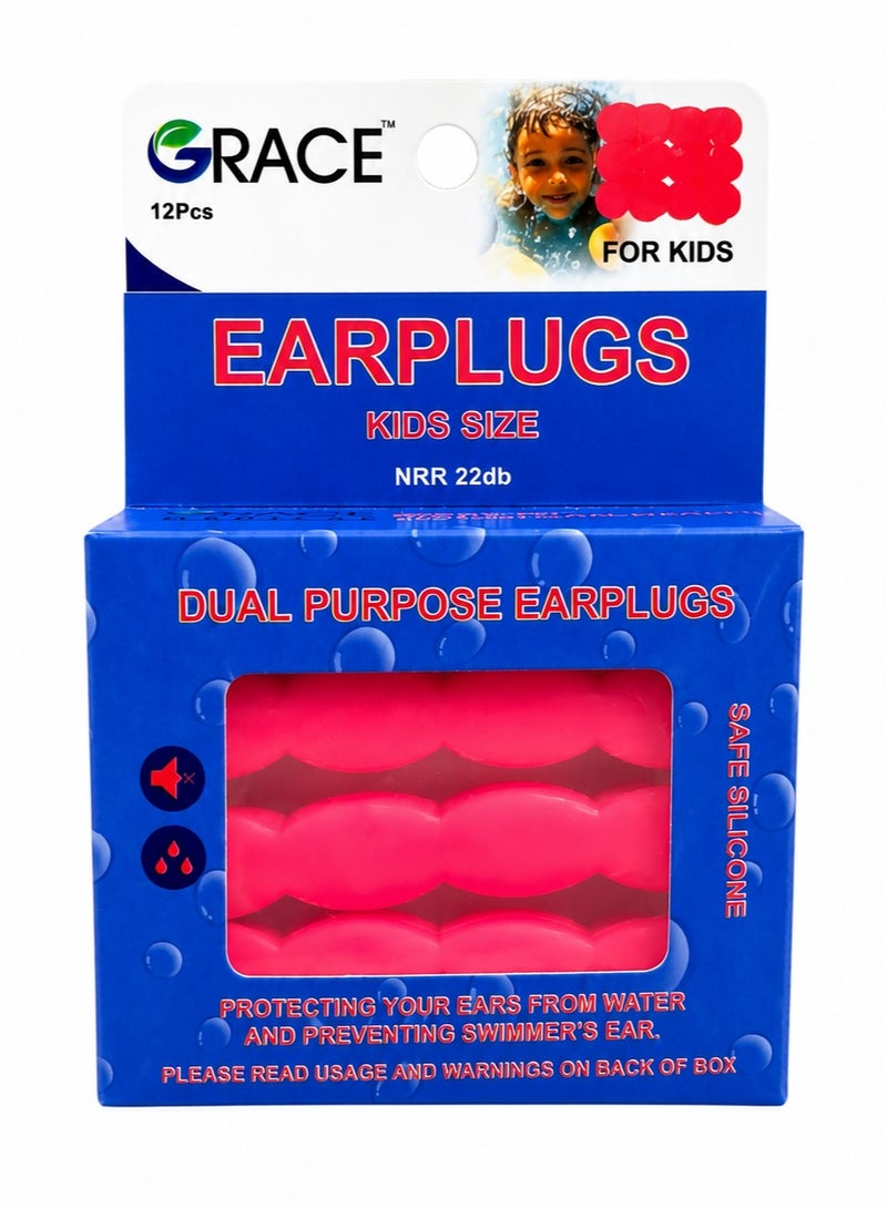 Grace Baby Ear Plug 12 Pieces - Silicone