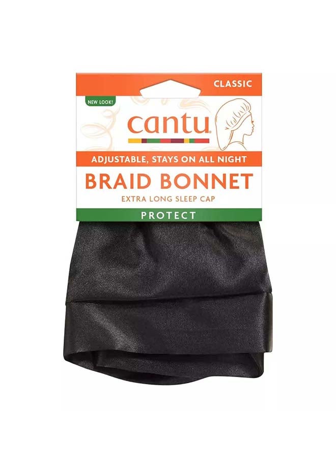 Cantu XL Braid Sleep Bonnet Black - Image 1