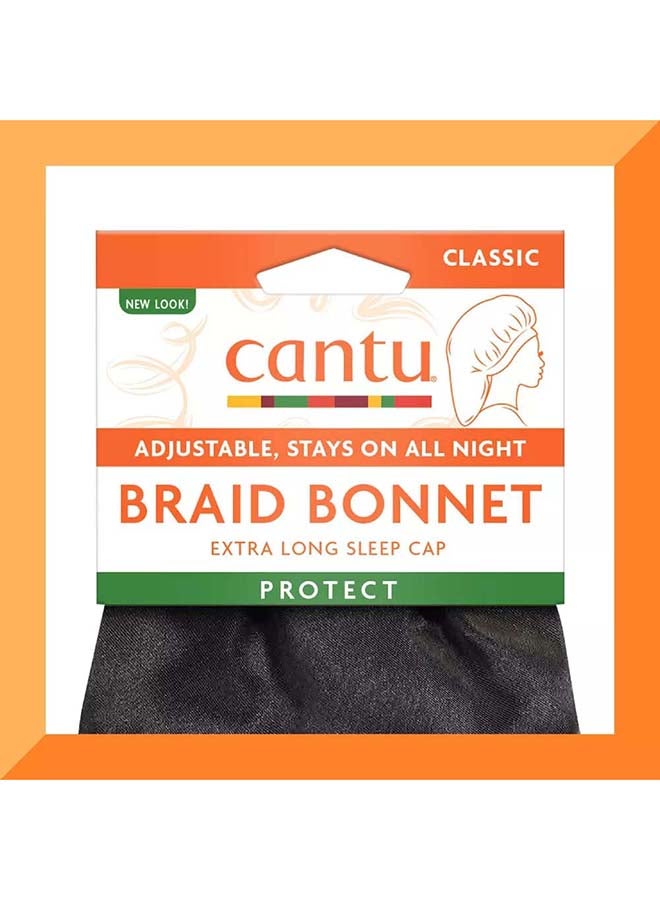 Cantu XL Braid Sleep Bonnet Black - Image 3