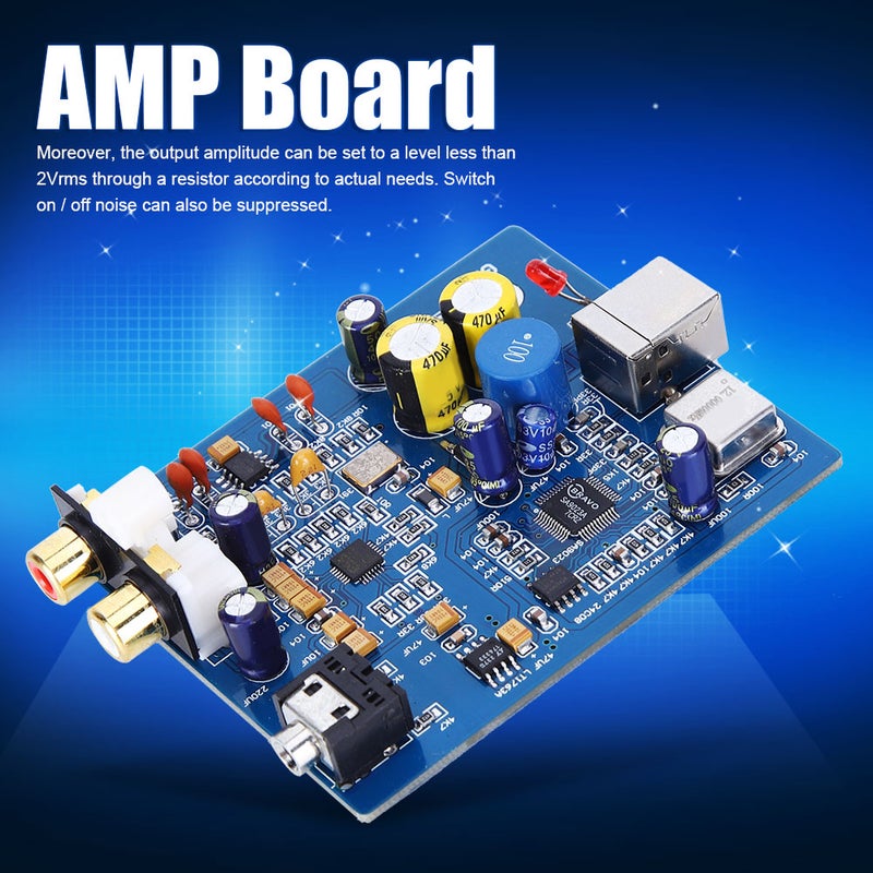 Decoder Board Amplifier Module Audio Accessory 24‑Bit 96K Sampling Rate SA9023 USB - Image 4